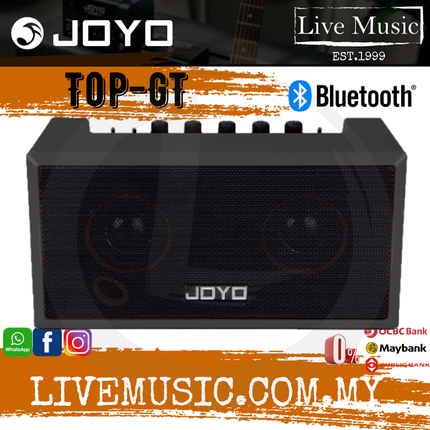 Joyo TOP-GT Amplifier Portable Desktop Guitar Mini Amp with Bluetooth 4.0 Speaker and Built-in Battery - Black ( TOPGT / TOP GT )