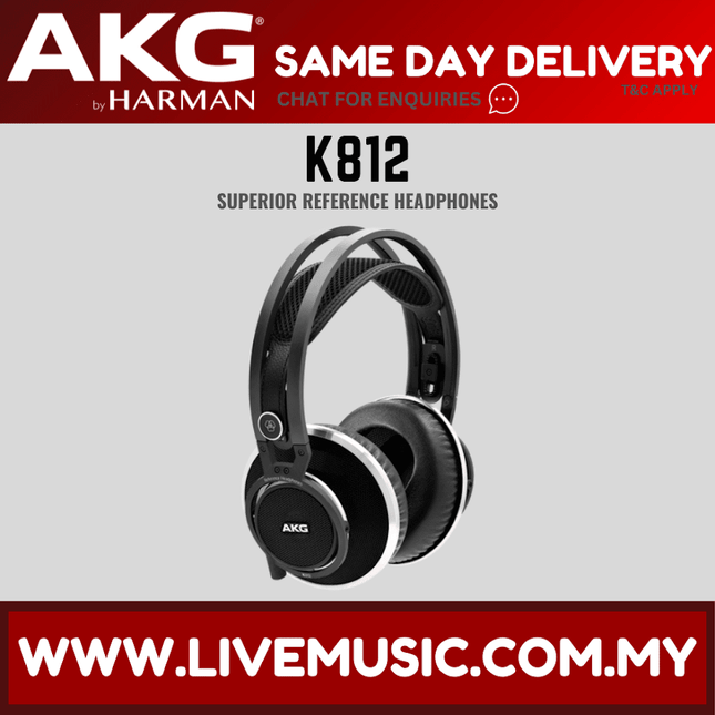 AKG K812 Pro Open-back Superior Reference Headphones (K-812/K 812)