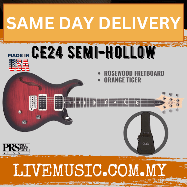 PRS CE24 Semi-Hollow Electric Guitar with Bag (CE-24)