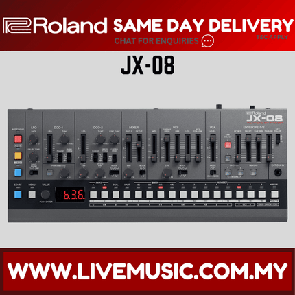 Roland JX-08 Boutique Series JX-8P Polyphonic Synthesizer Sound Module (JX08 JX 08)