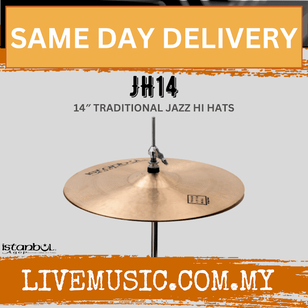 Istanbul Agop JH14 14" Traditional Jazz Hi-Hats Cymbal ( JH 14 / JH-14 )