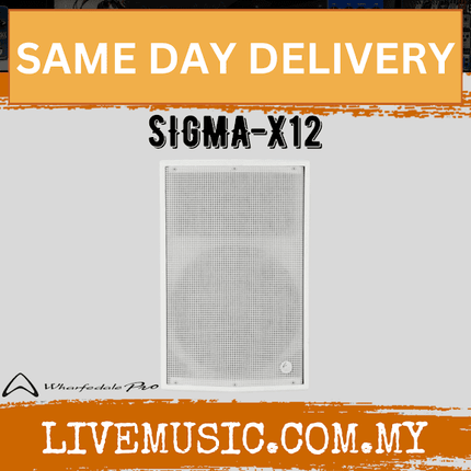 WHARFEDALE PRO SIGMA-X12 1200W PEAK 12" 2-WAY INSTALLATION LOUDSPEAKER, Each / Pair - WHITE (SIGMA X12/SIGMAX12)