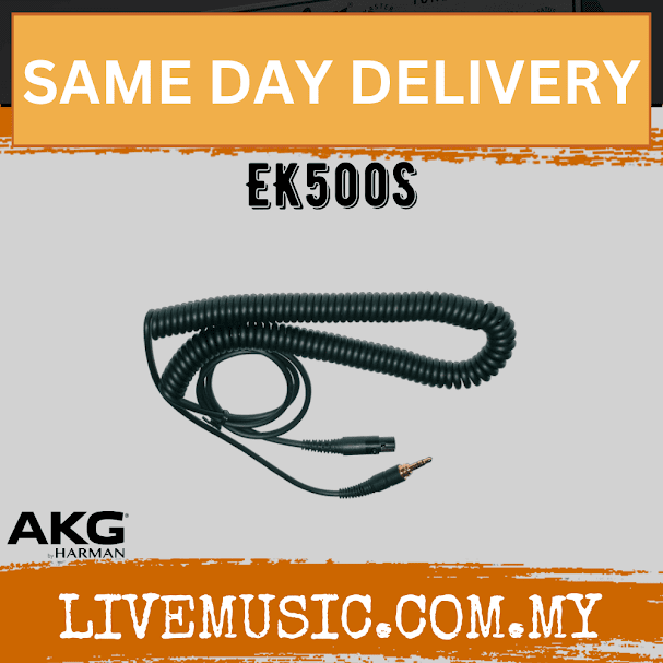 AKG EK500S Detachable Coiled Replacement Headphone Cable (EK 500S/E-500S)