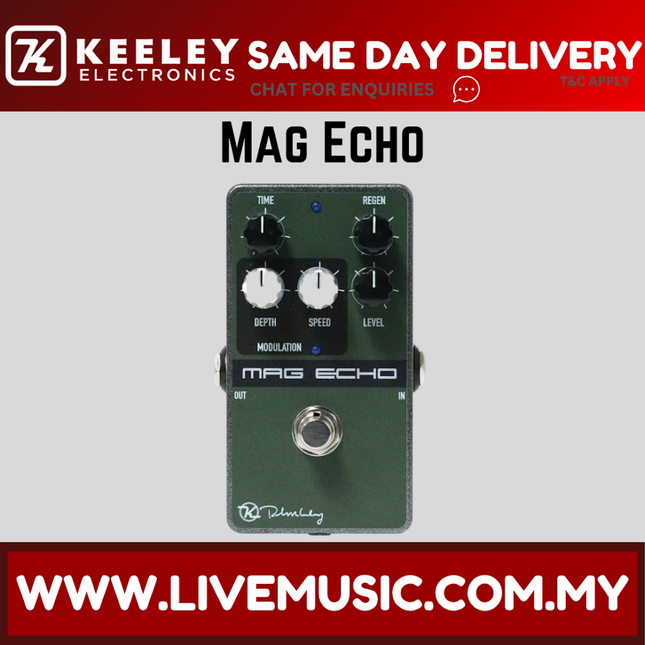 Keeley Mag Echo Delay Guitar Effects Pedal