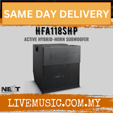 Next Audio HFA118sHP Active Hybrid Horn High Power Subwoofer ( HFA-118sHP / HFA 118sHP )