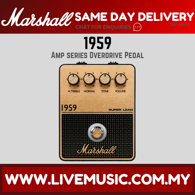 Marshall PEDL-92001-E 1959 Amp Series Guitar Effects Pedal ( PEDL 92001 E /PEDL92001E )