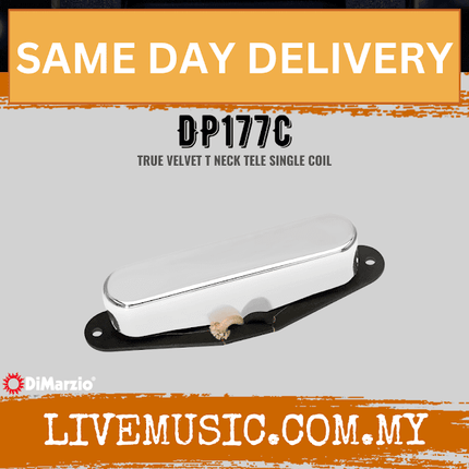 DiMarzio True Velvet T DP177C Chrome Electric Guitar Neck Pickup (DP177 C/DP177-C)
