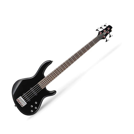 Cort Action Bass V Plus 5-Strings Bass Guitar Jatoba Fretboard with Bag - Black (Action/V Plus)