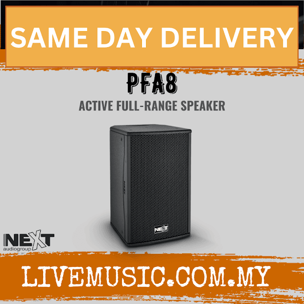 Next Audio PFA8 Active Full-Range Speaker ( PFA-8 / PFA 8 )