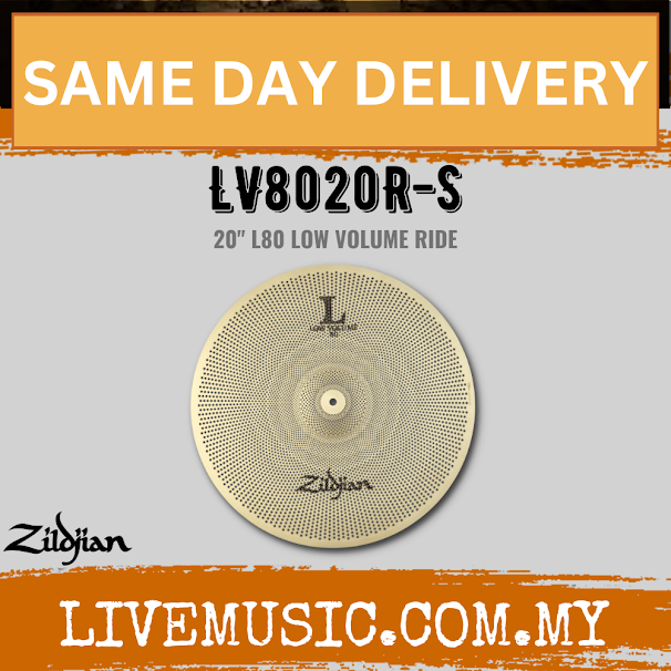 Zildjian 20" L80 Low Volume Ride Cymbal (LV8020R-S)