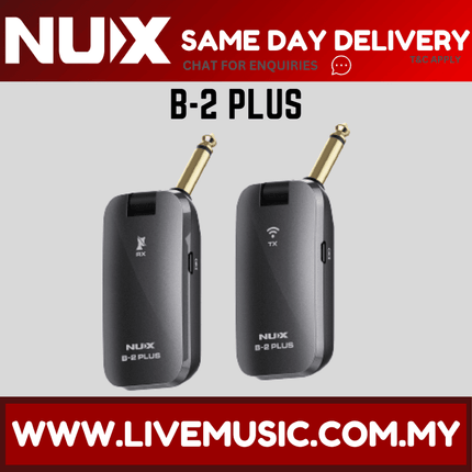 NUX B-2 PLUS 2.4GHz Guitar and Bass Wireless System ( B2 / B2Plus )