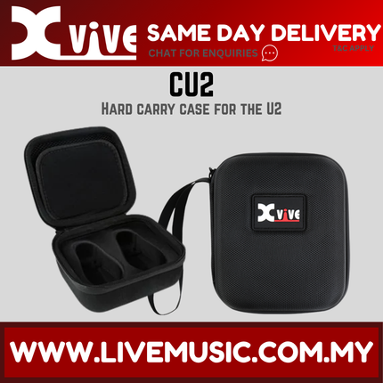 Xvive Audio CU2 Hard Case Eva Shell Travel Pouch For U2 Guitar Wireless System ( CU-2 / CU 2 )