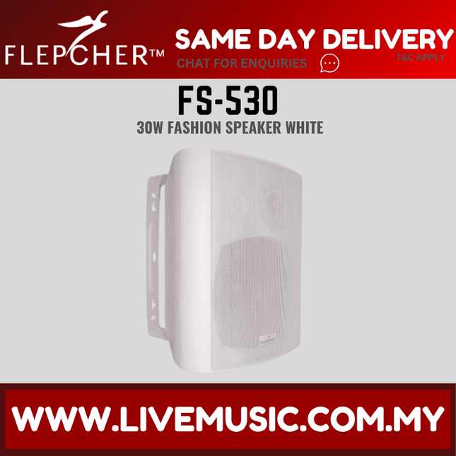 Flepcher FS-530 Fashion Speaker - White ( FS530 / FS 530 )