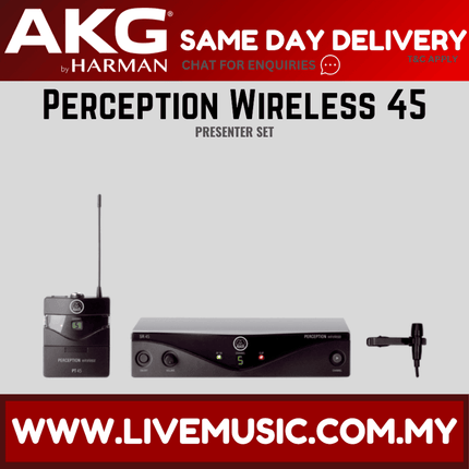 AKG Perception Wireless 45 Vocal Set / Presenter Set / Instrument Set
