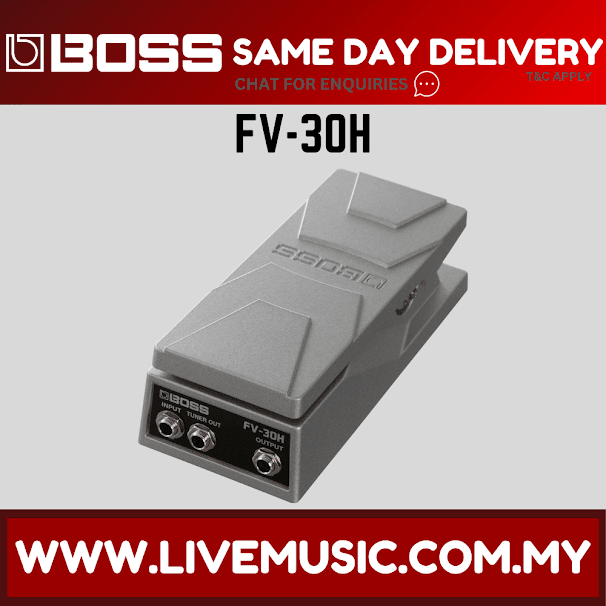 Boss FV-30H - Compact Volume Effect Pedal (FV30H/FV30L/FV-30L/FV30)