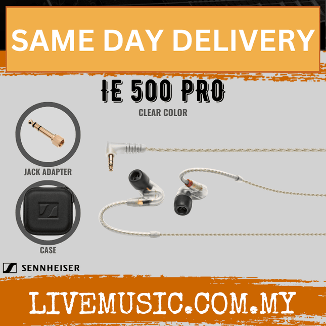 Sennheiser IE 500 PRO Monitor Earphones - Clear ( IE500PRO / IE500 PRO)
