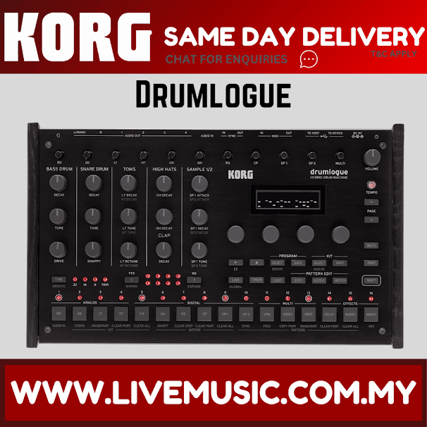 KORG DRUMLOGUE HYBRID DRUM MACHINE ( DRUM-LOGUE )