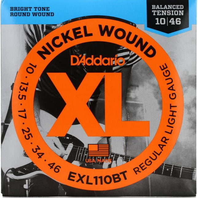 D'Addario EXL110BT Nickel Wound Electric Strings -.010-.046 Balanced Tension Regular Light
