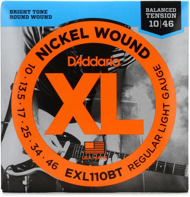 D'Addario EXL110BT Nickel Wound Electric Strings -.010-.046 Balanced Tension Regular Light