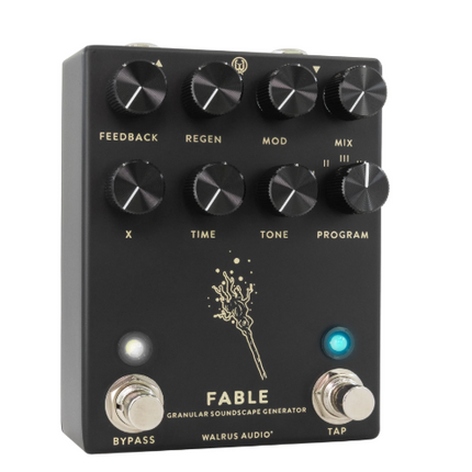 Walrus Audio Fable Granular Soundscape Generator Delay Guitar Effects Pedal, Black