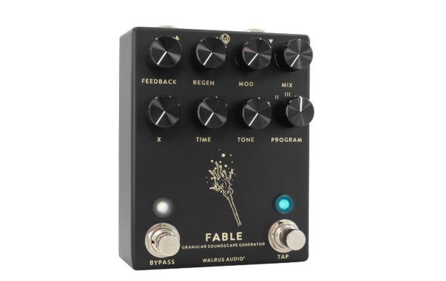 Walrus Audio Fable Granular Soundscape Generator Delay Guitar Effects Pedal, Black