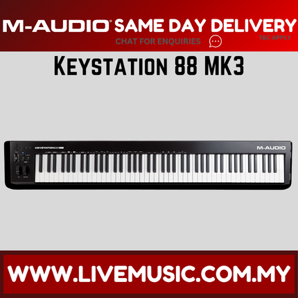 M-Audio Keystation 88 MK3 - 88-Key MIDI Keyboard Controller (Keystation-88/Keystation88)