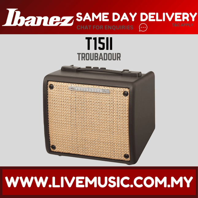Ibanez T15II Troubadour Acoustic Guitar Combo Amplifier ( T1 5II / T1-5II )