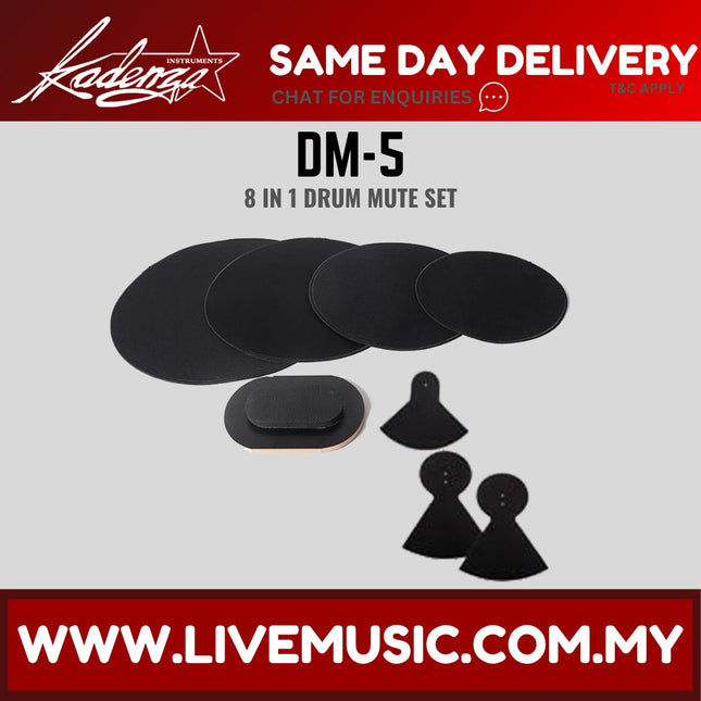 Kadenza DM-5 8-peice Drum Mute For Tama, Pearl, PDP Drum Set ( DM5 LMC )