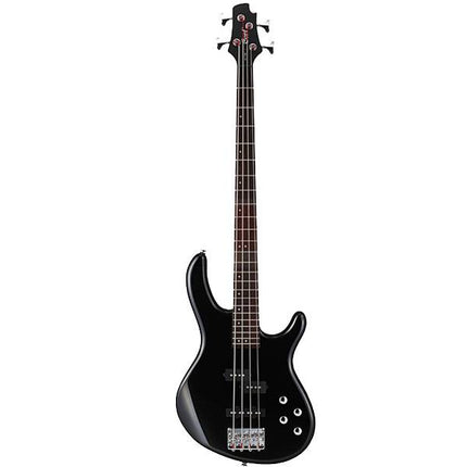 Cort Action Plus Electric Bass Jatoba Fretboard Guitar with Bag - Black (ActionPlus/Action-Plus)