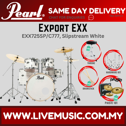 Pearl Export EXX 5-Piece Drum Set with Paiste101 Cymbals Set ( EXX725SP/C )