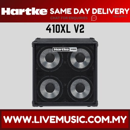 Hartke 410XL V2 - 4x10", 400 Watt Bass Cabinet (410-XL-V2 / 410XLV2)