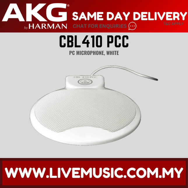 AKG CBL 410 PCC Conference & VoIP Microphone - White (CBL-410/CBL410)