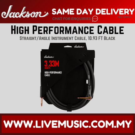 Jackson 10.93 FT High Performance Cable, Black