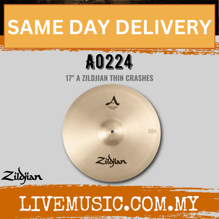 Zildjian 17" A Series Zildjian Thin Crash Cymbal (A0224)