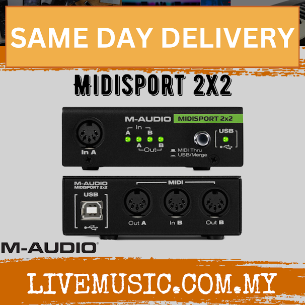 M-Audio MIDISport 2X2 Anniversary Edition - 2-in/2-out USB Bus-Powered MIDI Interface