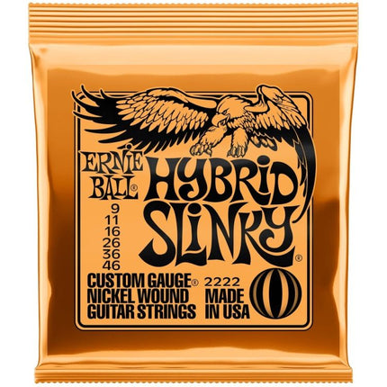 Ernie Ball 2222 Electric Guitar Strings Hybrid Slinky Nickel Wound (9-46/EB2222)