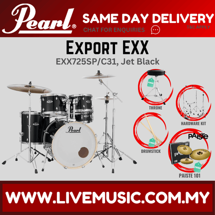 Pearl Export EXX 5-Piece Drum Set with Paiste101 Cymbals Set ( EXX725SP/C )