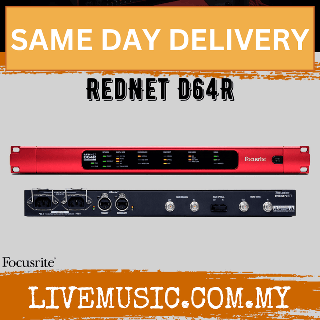 Focusrite Rednet D64R 64 Ch MADI Bridge For DANTE