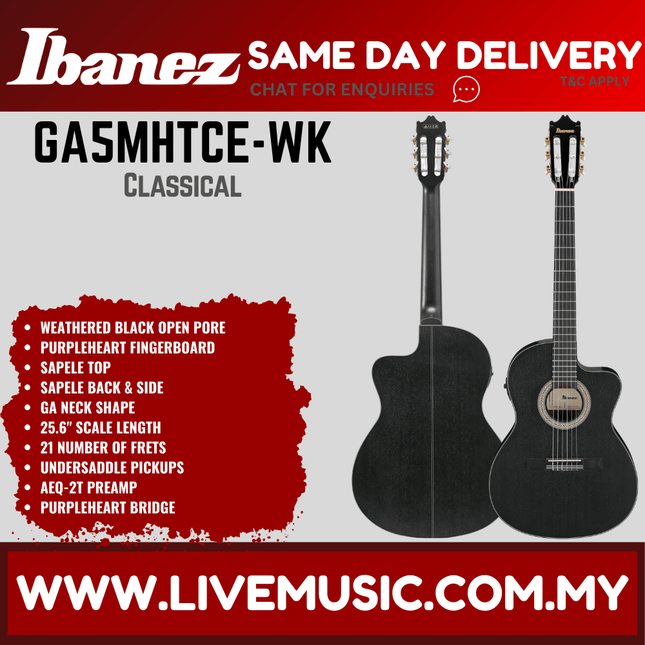 Ibanez GA5MHTCE Classical Series Electric Guitar - ( GA5MH-TCE / GA5MH TCE )