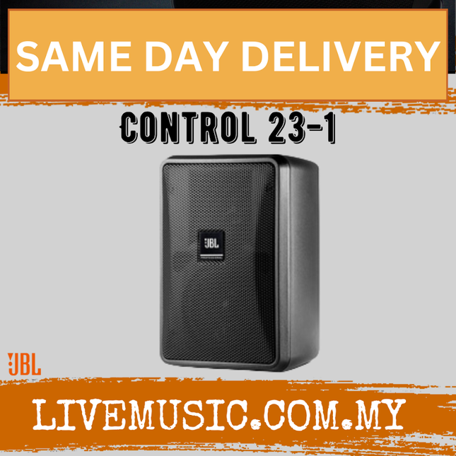 JBL Control 23-1 3 inch Ultra-Compact Indoor/Outdoor Speaker - Black / White - Each ( Control231 Control 23 1)