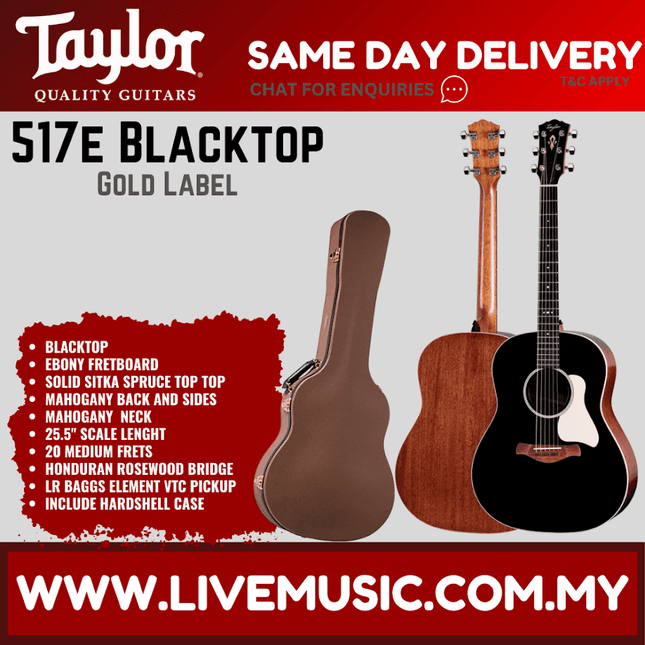 Acoustic guitar with brown body, black pickguard, and gold label headstock