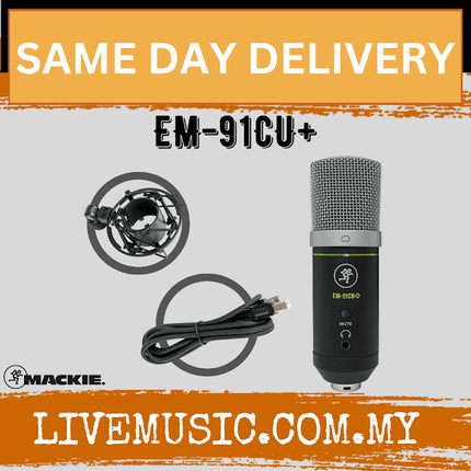 Mackie EM-91CU+ USB Element Ssries Condenser Microphone ( EM91CU+ )