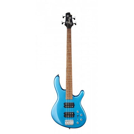 Tasman Light Blue electric bass guitar with Jatoba fretboard and 4-string headstock