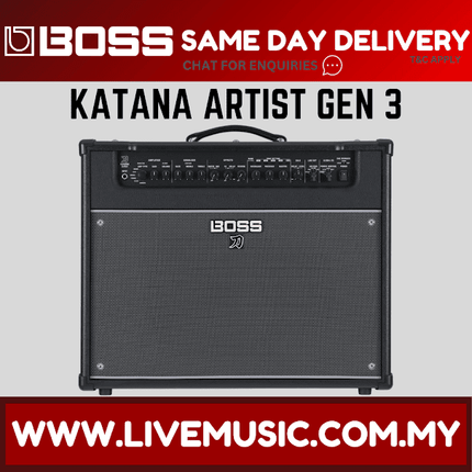Boss Katana Artist Gen 3 1 x 12-inch 100-watt Combo Amplifier (KATANA-ARTIST/KTN-ARTIST-G3 / MK3 )