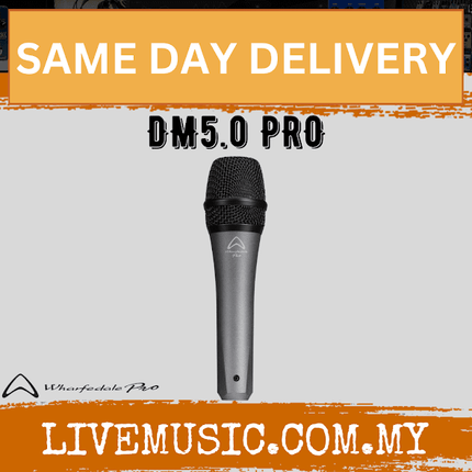 WHARFEDALE PRO DM 5.0 PRO Super Cardioid Dynamic Microphone (DM5.0PRO/DM-5.0PRO)