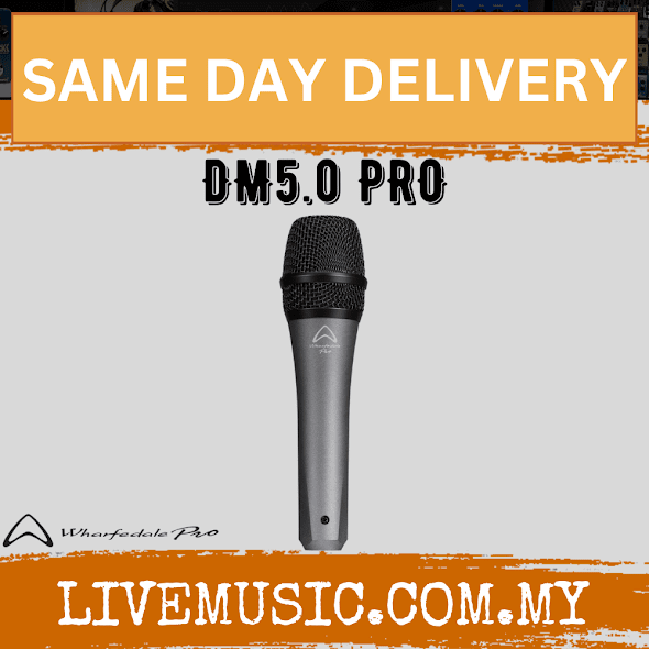 WHARFEDALE PRO DM 5.0 PRO Super Cardioid Dynamic Microphone (DM5.0PRO/DM-5.0PRO)