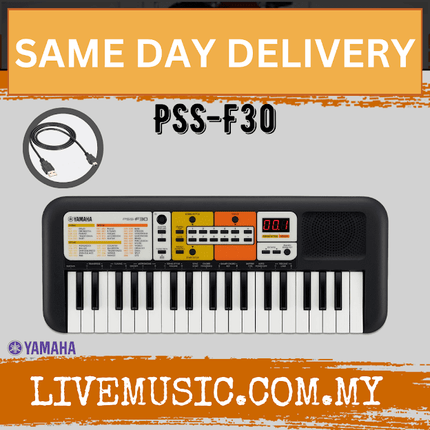 Yamaha PSS-F30 - 37 Key Mini Keyboard with USB Cable And Headphone ( PSSF30 / PSS F30 )