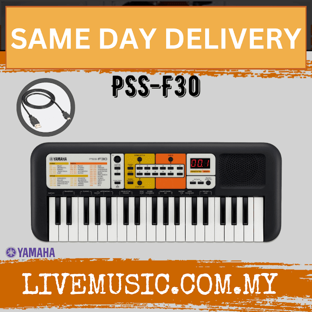 Yamaha PSS-F30 - 37 Key Mini Keyboard with USB Cable And Headphone ( PSSF30 / PSS F30 )