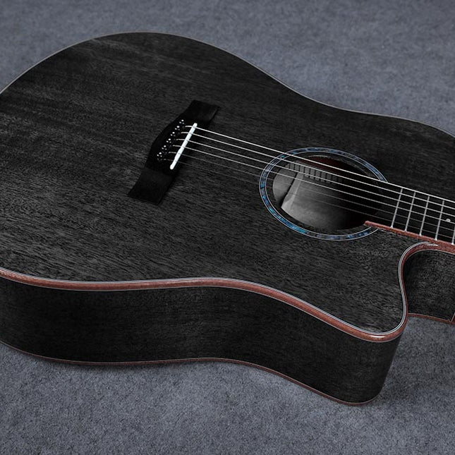 SQOE S360-FG 41 inch Solid Top Acoustic-Electric Guitar with Fishman Pickup - Mahogany (S360/S360FG)