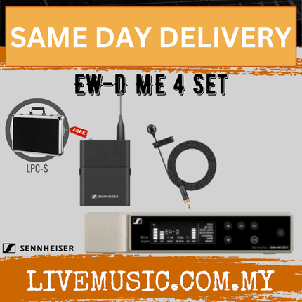 Sennheiser EW-D ME4 SET Digital Wireless Cardioid Lavalier Microphone System ( EWD EW-D ME4 SET )